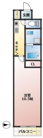 ハイツ東一津屋公輝の間取り画像