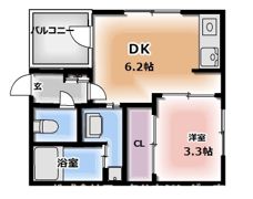 ハーモニーテラス千林大宮の間取り画像