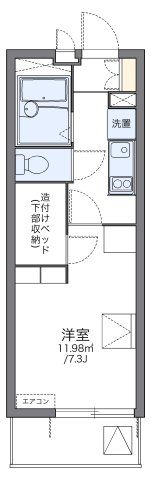 レオパレスパサートの間取り画像