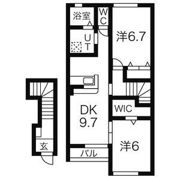 クレール大木戸Ⅱの間取り画像