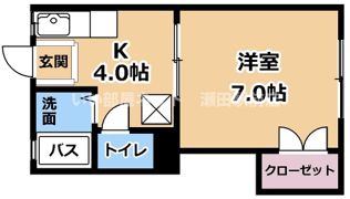 スチューデントビレッジ B棟の間取り画像