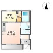 ベルミーA’の間取り画像