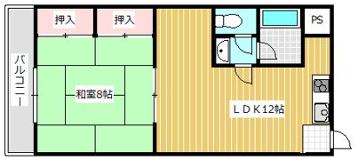 大ケイハイツの間取り画像