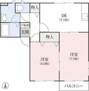 エスポワールK B棟の間取り画像