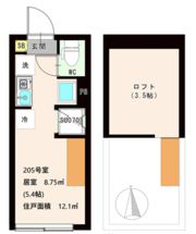 ハーモニーテラス東新町Ⅱの間取り画像