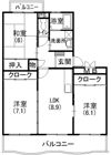 パルコートの間取り画像