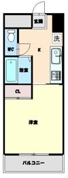第10春木ハイツの間取り画像