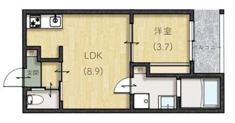le lien広町田の間取り画像
