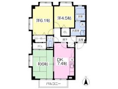 フォブール余戸東A棟の間取り画像