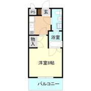 HANA STUDIO APARTMENTの間取り画像