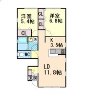 シェモア御影北の間取り画像