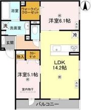D-ROOM速見町の間取り画像