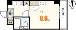 コーポラス岡本の間取り画像