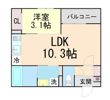 Louis Apartment 豊中蛍池 イーストの間取り画像