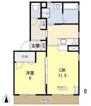 city court成和の間取り画像