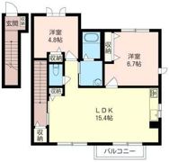 ShaMaison シャーメゾンヒルズIの間取り画像