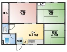 向江アパート1号の間取り画像