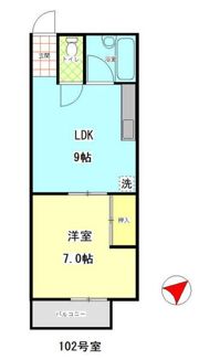 メイプル柳瀬川の間取り画像