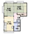 大枝ハイツの間取り画像