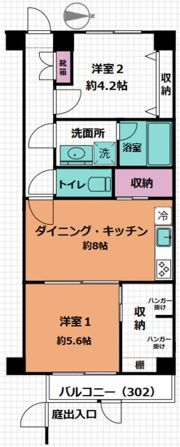 ワコーレロイヤルヒルズ横浜蒔田の間取り画像
