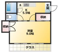 矢口ハイツの間取り画像
