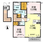 カーサ フルールの間取り画像