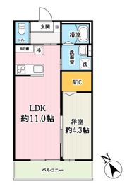 キャメル越谷3の間取り画像