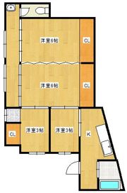 山王2丁目平屋の間取り画像