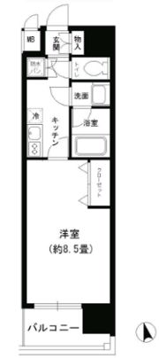 カルム千昇Ⅱの間取り画像