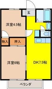 コーポ遊園の間取り画像