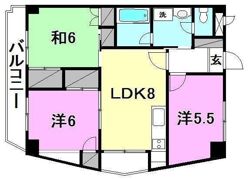 ナチュラルリーフ松山の間取り画像