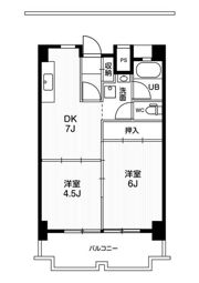 ビレッジハウス一宮タワー1号棟の間取り画像