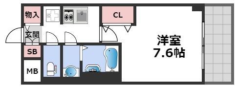 プレサンス難波フィールドの間取り画像