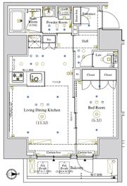 LUMEED南千住の間取り画像