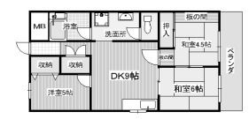 利倉西第一住宅の間取り画像