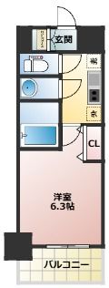 プレサンス淡路駅前の間取り画像