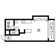 ベルハイム江坂の間取り画像