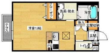 メロディ参番館の間取り画像