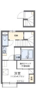 レオパレスセイクレッドヒルズの間取り画像