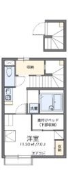 レオパレスセイクレッドヒルズの間取り画像