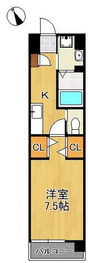 ウイングス西本町の間取り画像