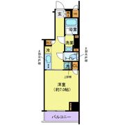 ディアレイシャス港区海岸の間取り画像