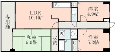 ダイアパレス保田窪の間取り画像