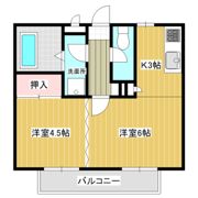 稲葉ハイツの間取り画像