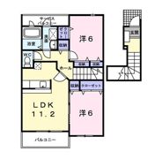 フラワーバードⅡの間取り画像