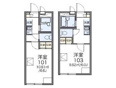 レオパレスエグランテ大岡の間取り画像