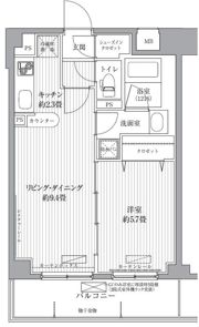 サニーリヴ北新横浜の間取り画像