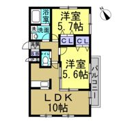 エクセレント古見の間取り画像