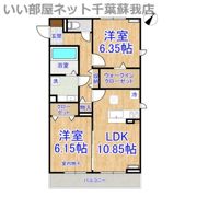 サンクレールAB Aの間取り画像