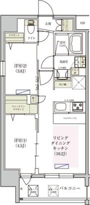 アーバネックス東梅田の間取り画像